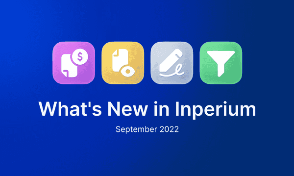 Inperium Product Updates in September: New Features to Speed Up Your Sales 